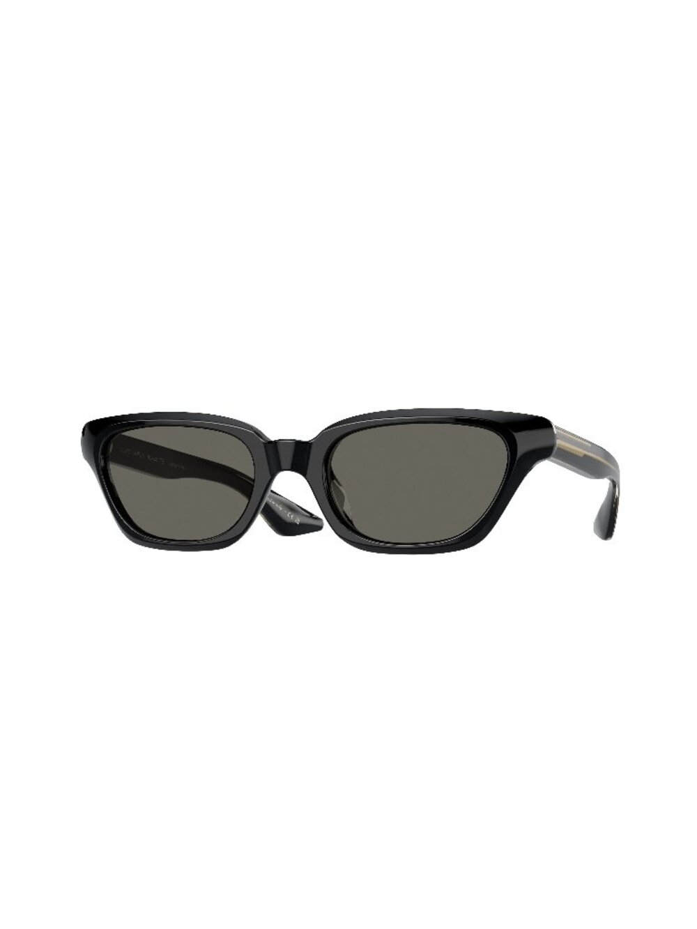 New Oliver Peoples Women's Sunglasses Black Aviator Grey Lens Acetate Frame 52